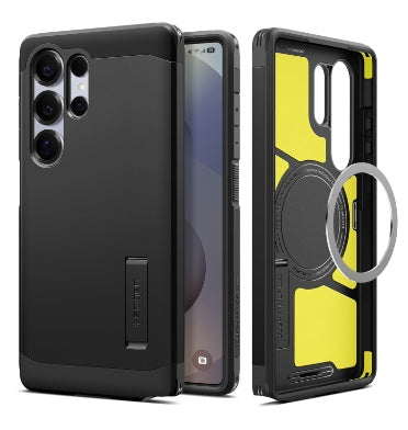 Spigen Samsung Galaxy S25 Ultra Premium Tough Armor Magfit Case Black product image 1