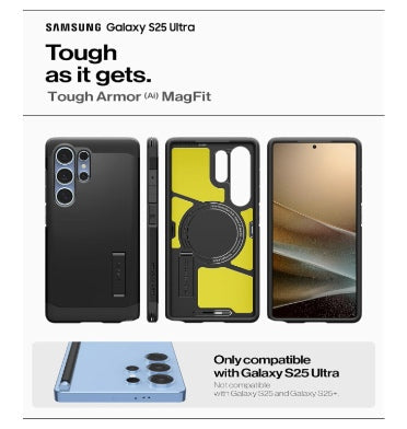 Spigen Samsung Galaxy S25 Ultra Premium Tough Armor Magfit Case Black product image 2
