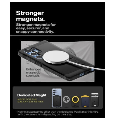 Spigen Samsung Galaxy S25 Ultra Premium Tough Armor Magfit Case Black product image 4