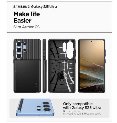 Spigen Samsung Galaxy S25 Ultra Premium Slim Armor Card Case Black product image 2
