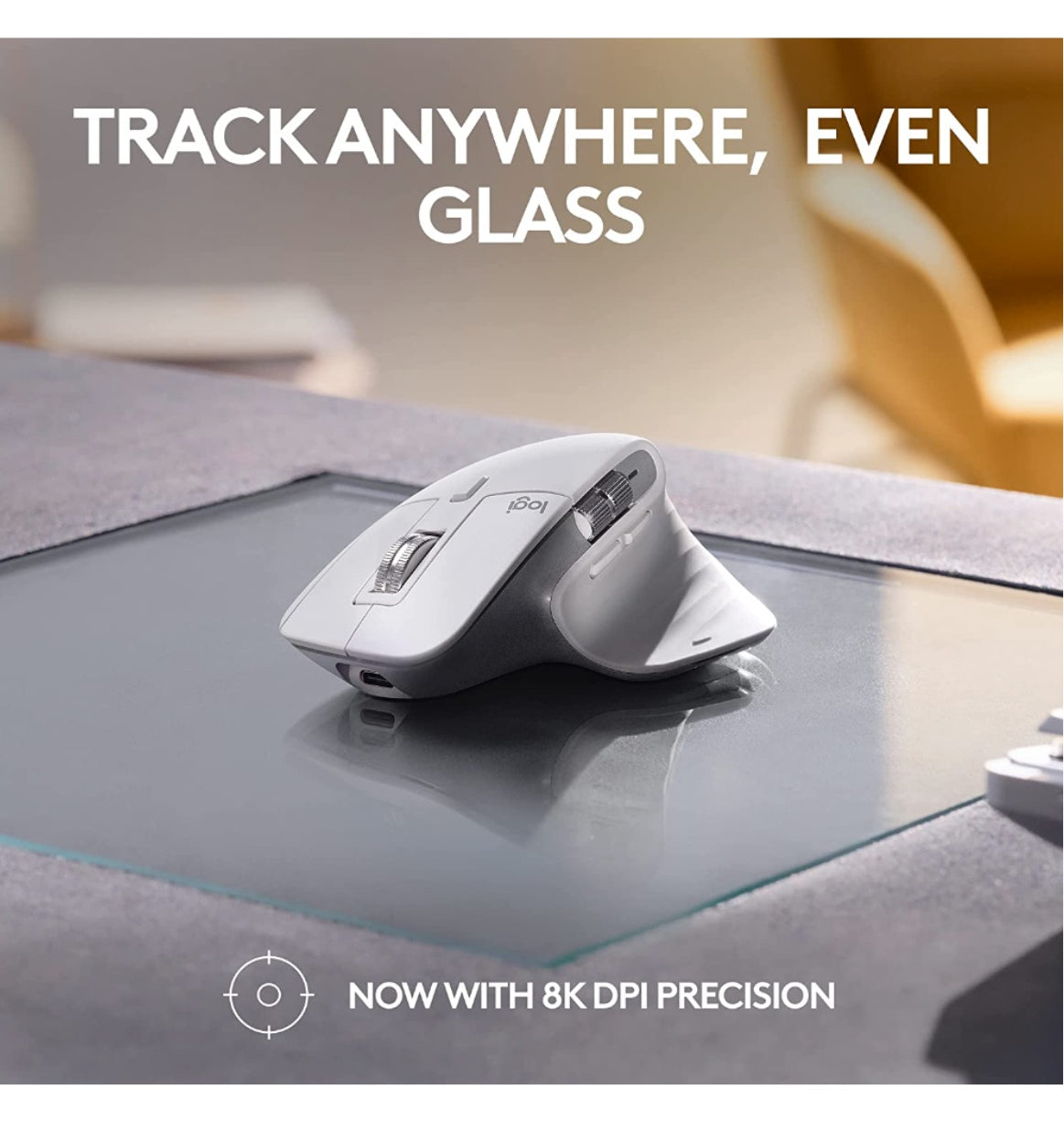 Logitech Mx Master 3s Wireless Mouse Mac Edition Pale Gray product image 3