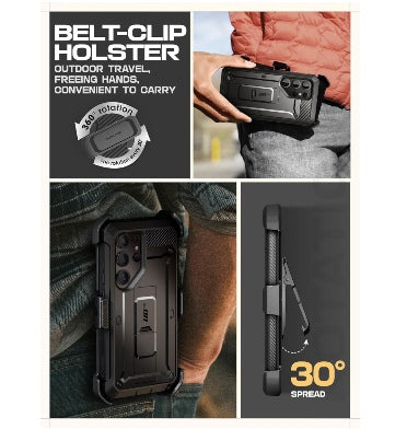 Supcase Samsung Galaxy S25 Ultra Full Body Rugged Protective Case Black product image 6