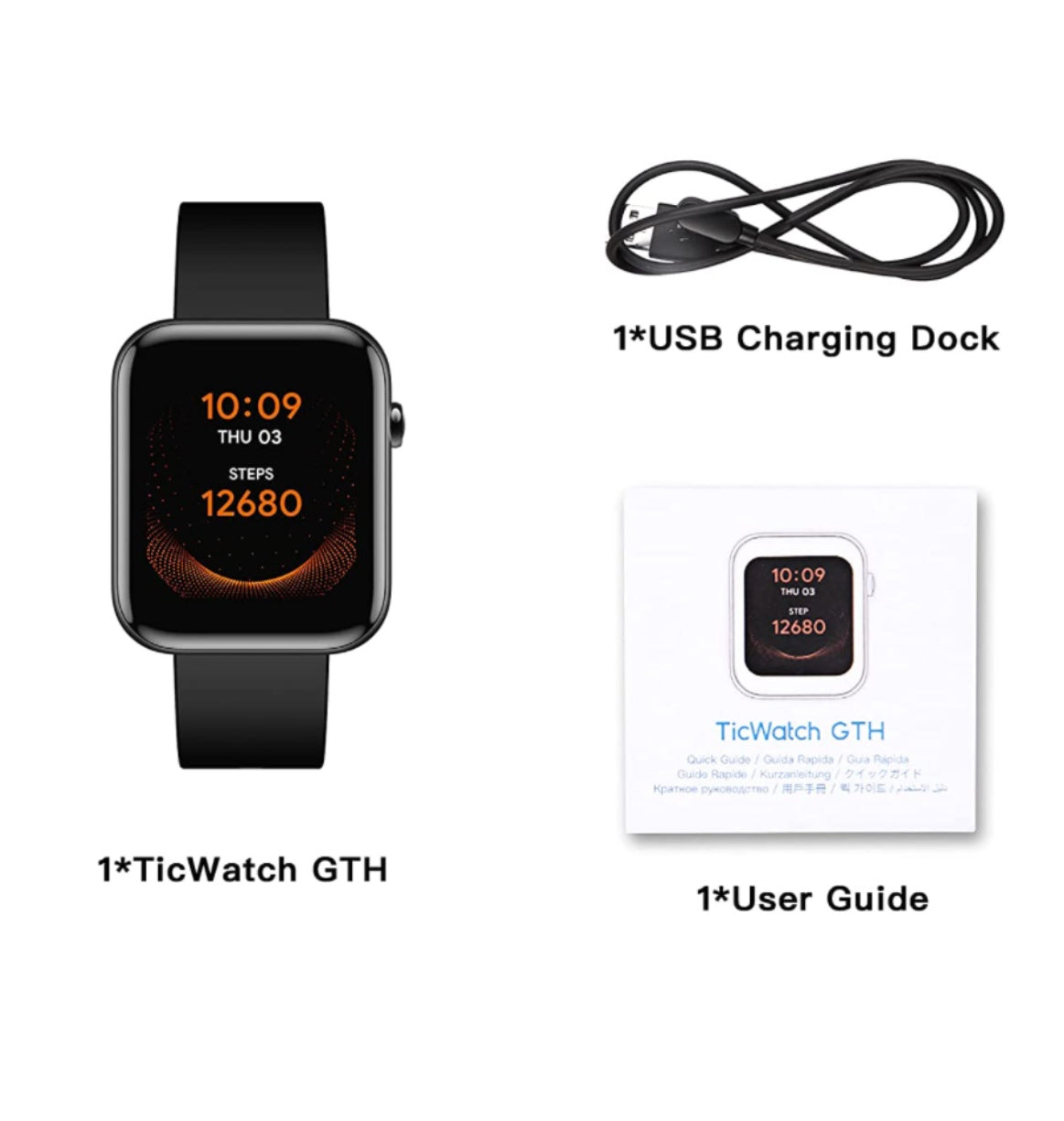 Ticwatch Gth Smartwatch Black product image 7