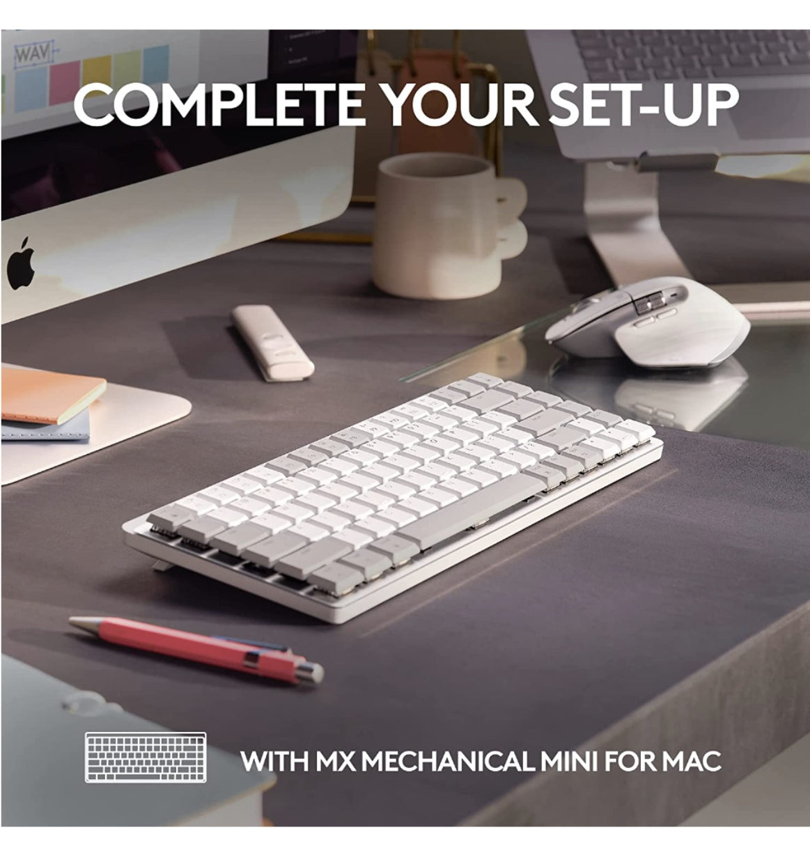 Logitech Mx Master 3s Wireless Mouse Mac Edition Pale Gray product image 9