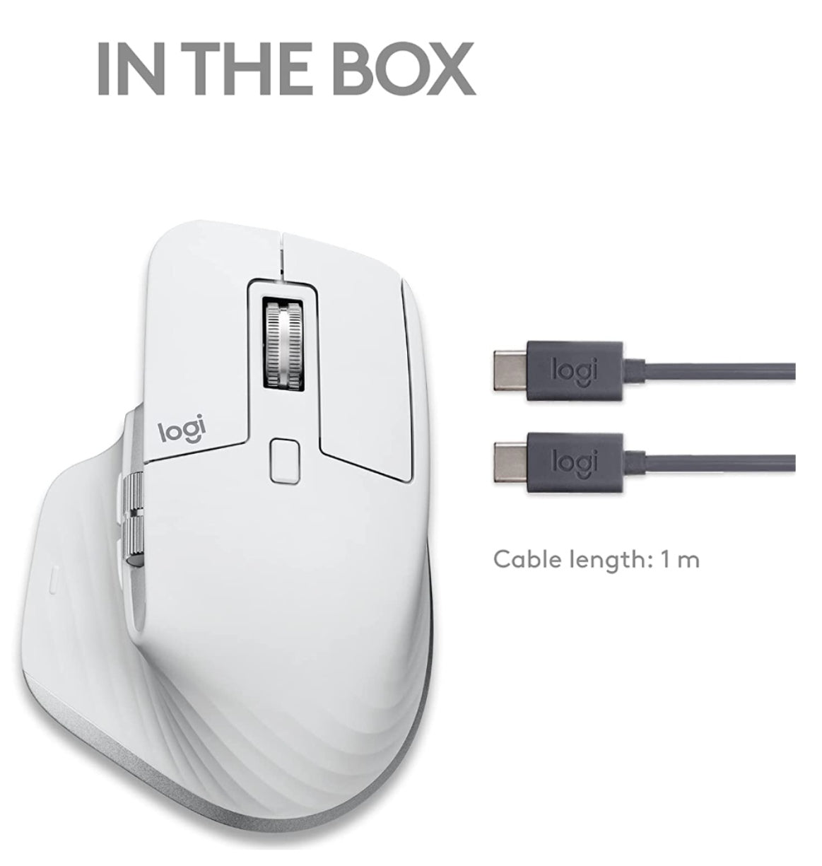 Logitech Mx Master 3s Wireless Mouse Mac Edition Pale Gray product image 10