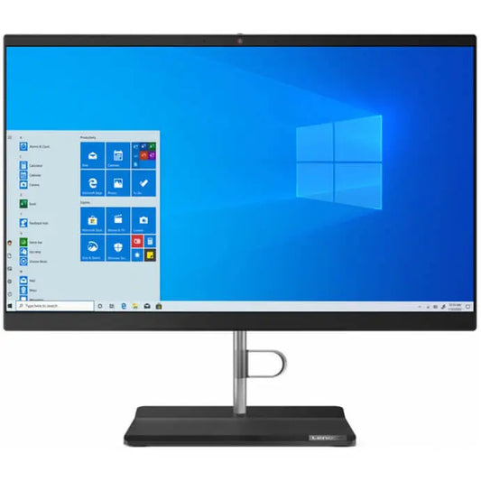 Lenovo V50a-24IMB All In One Desktop PC – Core i5-10400T / 4GB RAM / 1TB HDD / 23.8″FHD / DVD RW / Win 10 Pro (11FJ000GSA) image 1