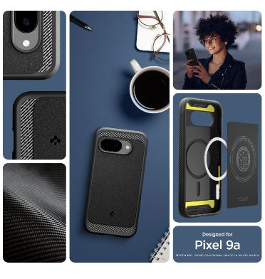 Spigen Google Pixel 9a Premium Rugged Armor MagSafe Case Black product image 3