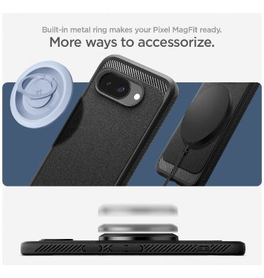 Spigen Google Pixel 9a Premium Rugged Armor MagSafe Case Black product image 5