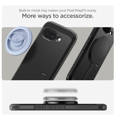 Spigen Google Pixel 9a Premium Tough Armor MagSafe Case Black product image 6
