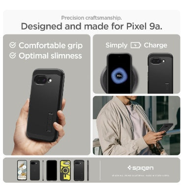 Spigen Google Pixel 9a Premium Tough Armor MagSafe Case Black product image 8