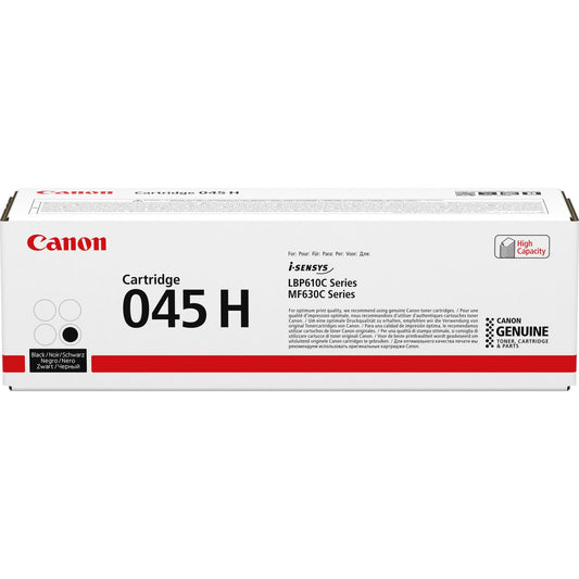 Genuine Canon 045H High Yield Black Toner Cartridge (1246C002AA) image 1