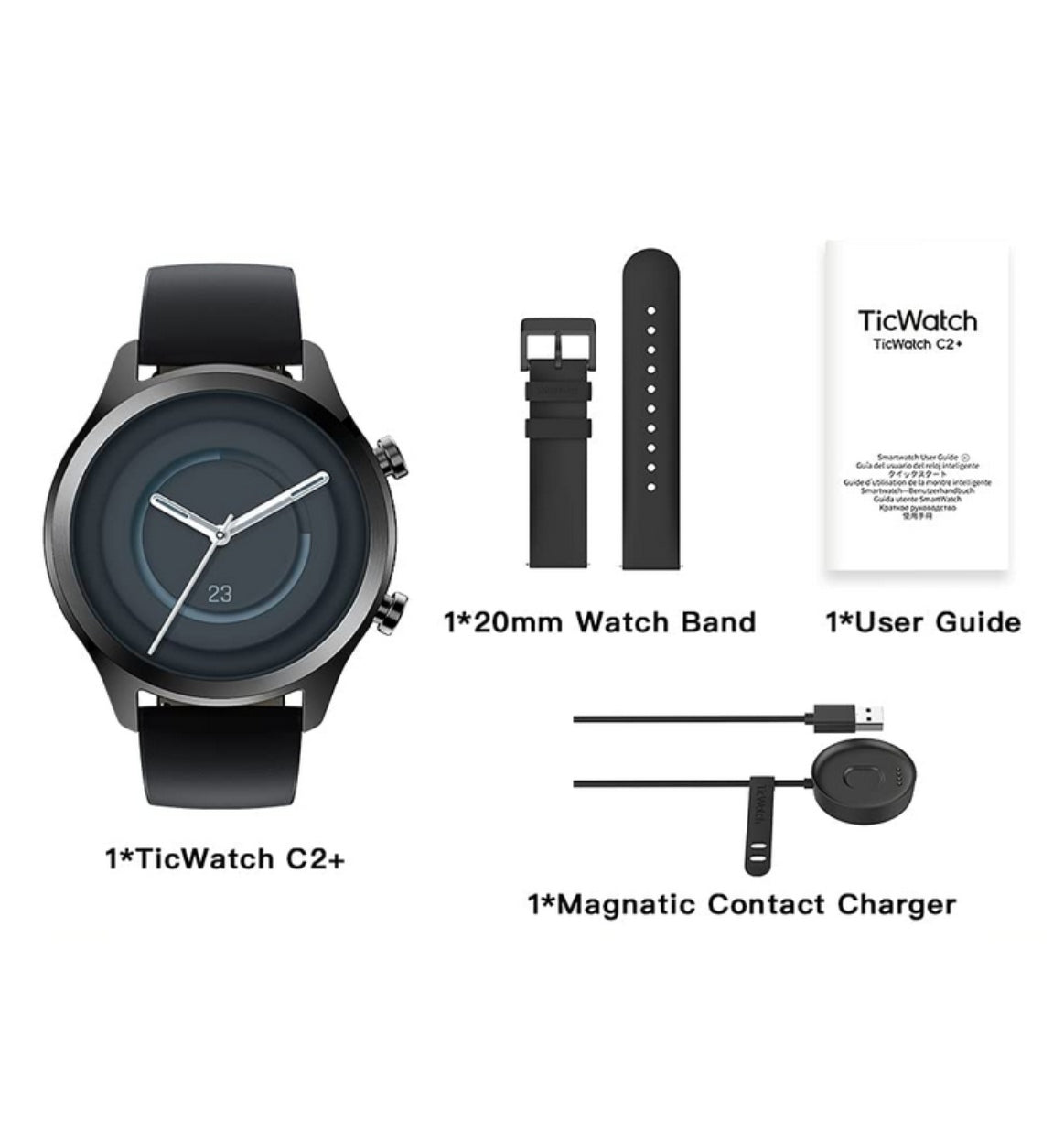 Ticwatch C2+ Smartwatch Onyx (2021) product image 6