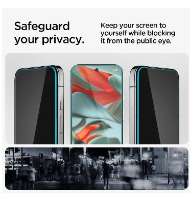 Spigen Google Pixel 9 / 9 Pro Premium Tempered Glass Screen Protector - Privacy 2pk product image 2