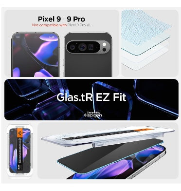 Spigen Google Pixel 9 / 9 Pro Premium Tempered Glass Screen Protector - Privacy 2pk product image 3