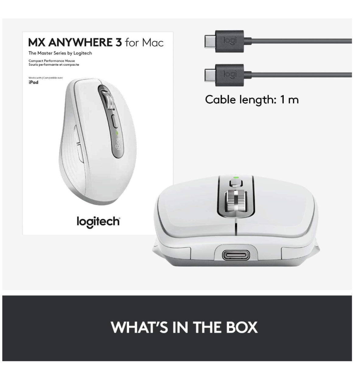 Logitech Mx Anywhere 3 Wireless Mouse Mac Edition Pale Gray product image 9