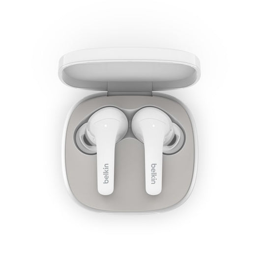 Belkin SoundForm Flow Noise Canceling Wireless White Earbuds (AUC006BTWH) image 2