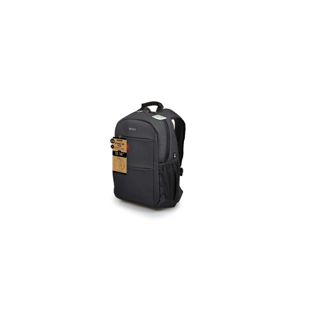 Port Designs ECO SYDNEY 14-inch Backpack – Black (135174) — side view