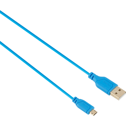Hama USB 2.0 Micro Cable Flexi Slim 0.75M – Blue (135701) image 2