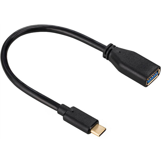 Hama USB Type-C Adapter Cable USB-C Plug to USB 3.1 A Socket 0.15M (135712) image 2