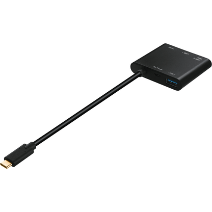Hama USB C 4 in 1 Multi Port Adapter (135729) — side view