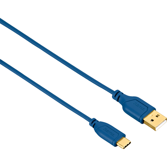 Hama 0.75M USB Type C Flexi Cable – Blue (135785) image 2