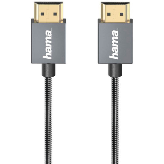 Hama 0.75M Elite Metal HDMI Ethernet Cable (135792) image 1