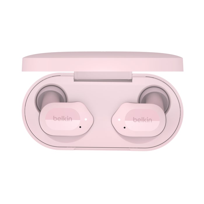 Belkin SoundForm Play True Wireless Pink Earbuds (AUC005BTPK) — side view