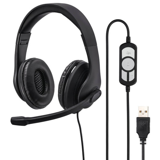 Hama HS-USB 300 USB Office Headset – Black (139924) image 2