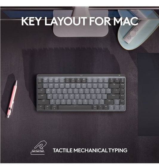 Logitech Mx Mechanical Mini Wireless Keyboard Tactile/Quiet Mac Edition Space Gray product image 2
