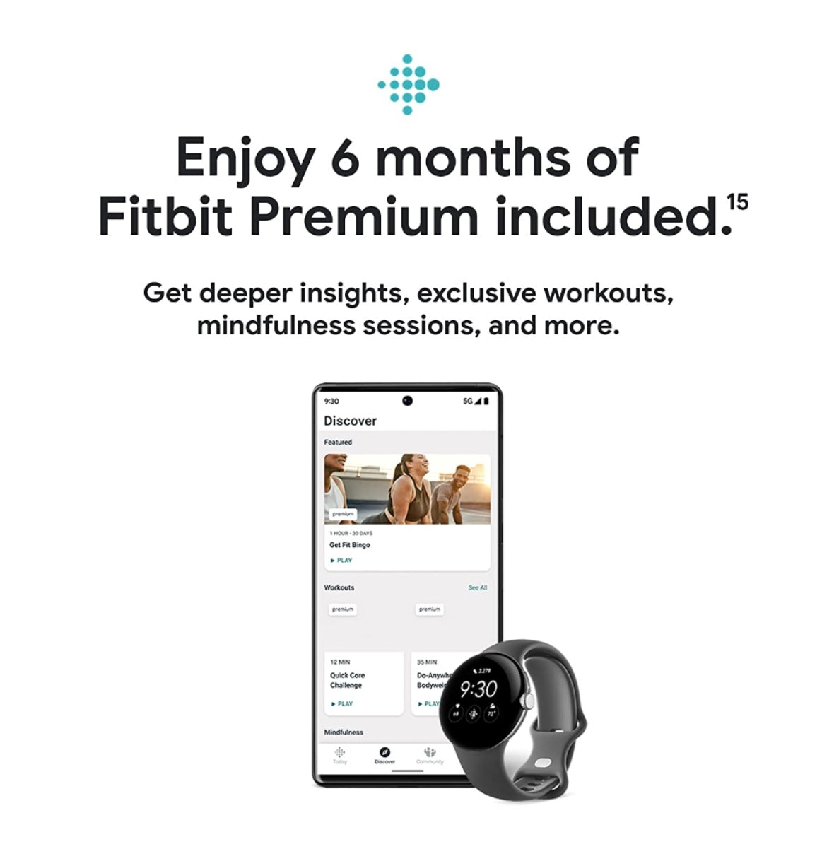 Google Pixel Watch Black/Obsidian product image 5
