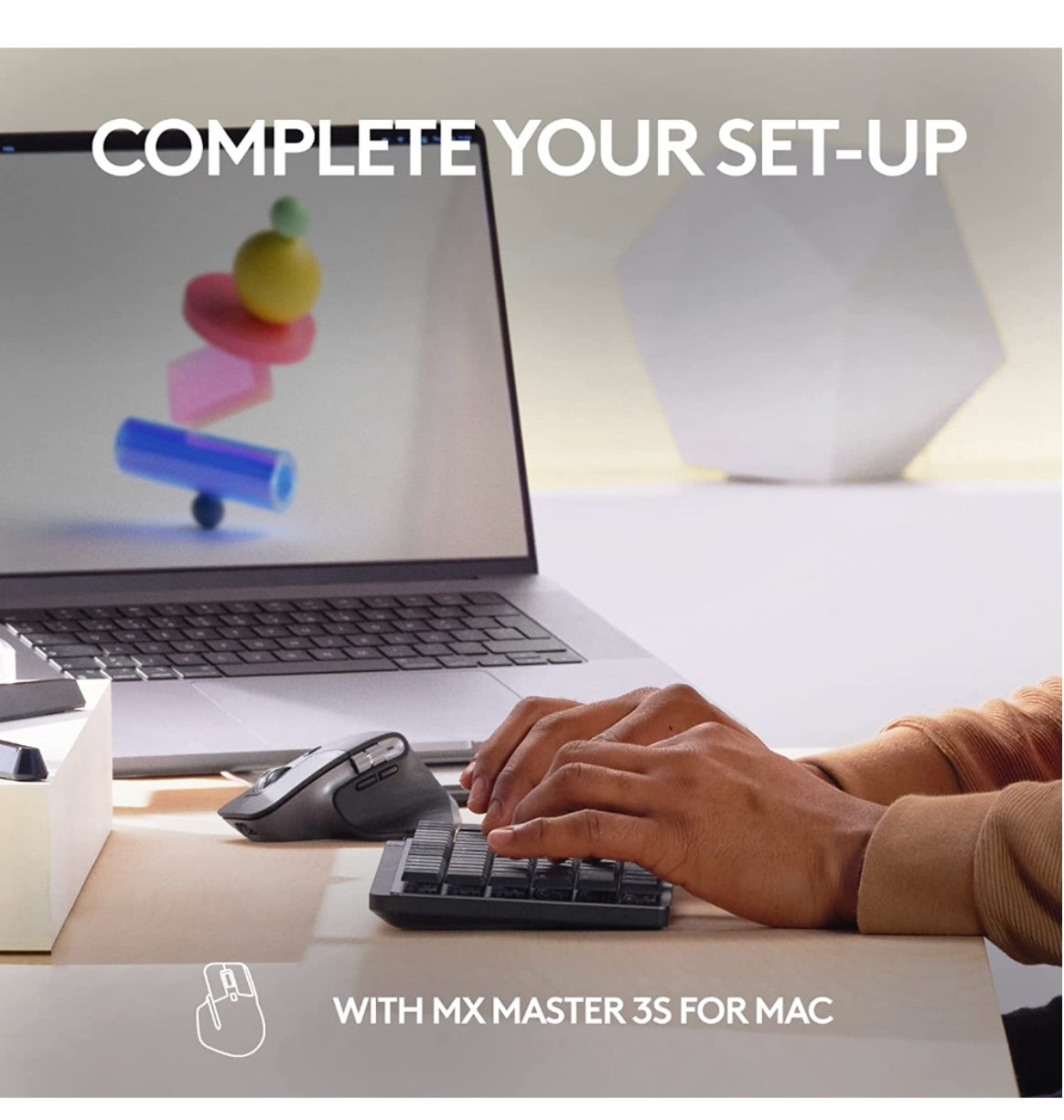 Logitech Mx Mechanical Mini Wireless Keyboard Tactile/Quiet Mac Edition Space Gray product image 9