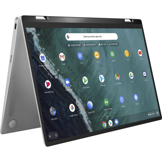 ASUS Chromebook Flip C433TA Notebook PC – Core M3-8100Y / 14″ FHD Touch / 8GB RAM / 32GB eMMC / Chrome OS / Silver (C433TA-M3832S0C) image 1