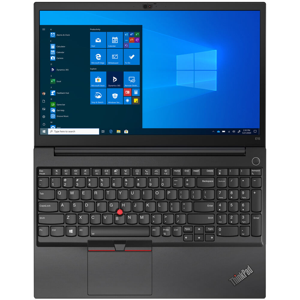 Lenovo ThinkPad E15 Gen 2 Notebook PC – Core i3-1115G4 / 15.6″ FHD / 8GB RAM / 512GB SSD / Win 10 Pro (20TD00ELZA) — front vi