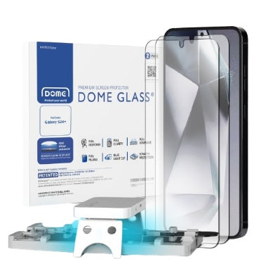 Whitestone Samsung Galaxy S24+ Tempered Dome Glass Screen Protector 2pk product image 1