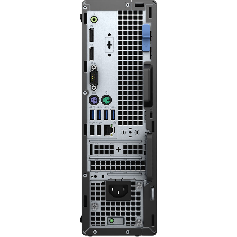 Dell OptiPlex 7090 SFF Desktop PC – Core i5-10505 / 16GB RAM / 512GB SSD / Win 10 Pro (N212O7090SFF) — rear view