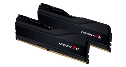 G.Skill Trident Z5 DDR5-6000MHz CL40-40-40-76 1.30V 32GB (2x16GB) – Black Desktop Memory (GZ-TZ-6000C40-2x16K) — front view