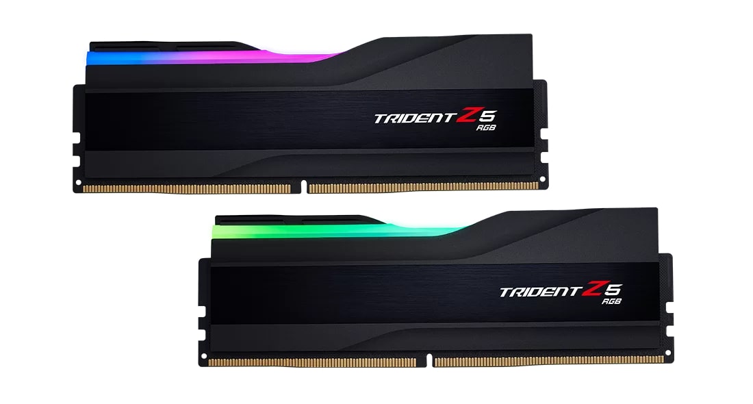 G.Skill Trident Z5 RGB DDR5-6000 CL40-40-40-96 1.35V 32GB (2x16GB) Intel XMP Desktop Memory (GZ-TZ-RGB-6000-2x16K) image 1