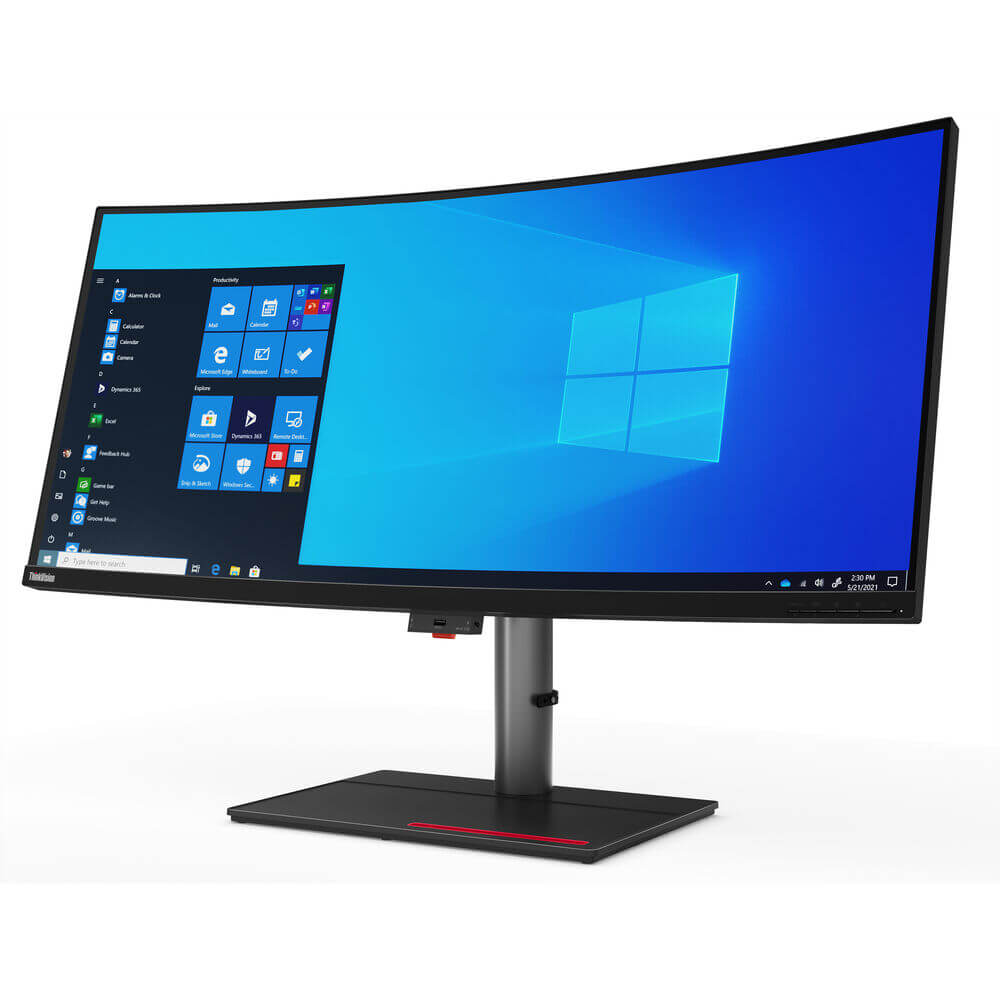 Lenovo ThinkVision P40w-20 39.7″ UHD Curved LED Monitor (62C1GAT6SA) — side view