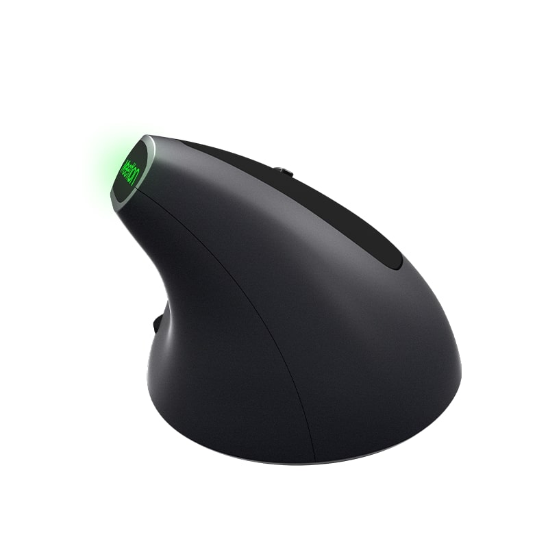 Meetion R390 Ergonomic 2.4G Wireless Vertical Mouse (MT-R390) — rear view