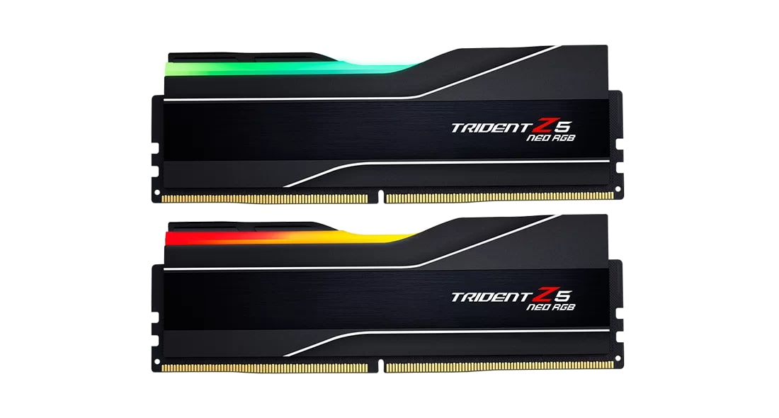 G.Skill Trident Z5 Neo RGB DDR5-6000 CL36-36-36-96 1.35V 32GB (2x16GB) AMD EXPO Desktop Memory (GS-TZ5-NEO-6000 AMD-2X16S) image 1