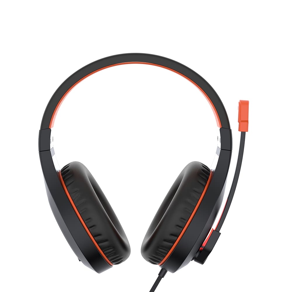 Meetion HP012 Stereo Gaming Headset with Mic Black Orange Lightweight Backlit (MT-HP021) image 1