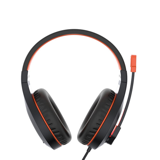 Meetion HP012 Stereo Gaming Headset with Mic Black Orange Lightweight Backlit (MT-HP021) image 1