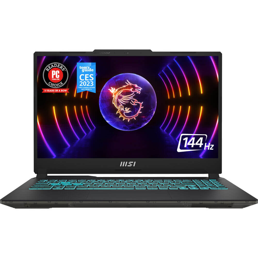 MSI Cyborg 15 A13VF Gaming Notebook PC – Core i7-13620H / 15.6″ FHD / 16GB RAM / 512GB SSD / NVIDIA RTX 4060 8GB / Win 11 Home / Translucent Black (Cyborg-15-A13VF) image 1