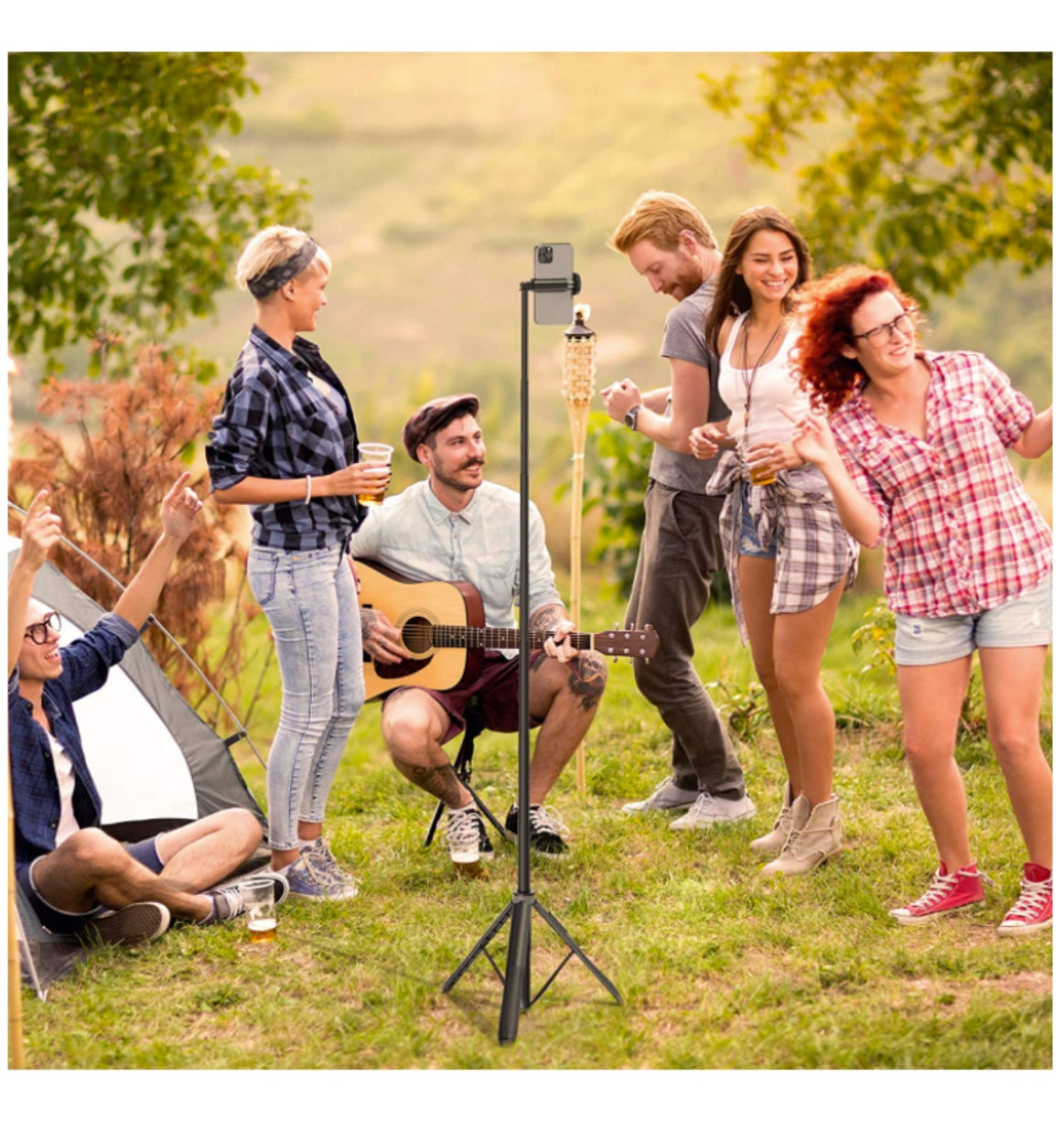 Atumtek Tripod Selfie Stick 51" With Bluetooth Remote Black product image 7