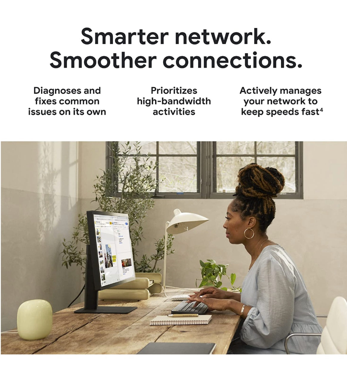 Google Nest Wi-Fi Pro 6e Mesh Router Snow (2022) product image 3