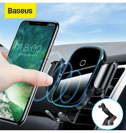 Baseus 15w Wireless Car Charger Vent/Dash Mount With Ir Sensor product image 1