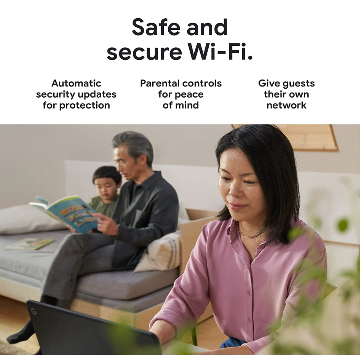 Google Nest Wi-Fi Pro 6e Mesh Router Snow 3pk (2022) product image 4