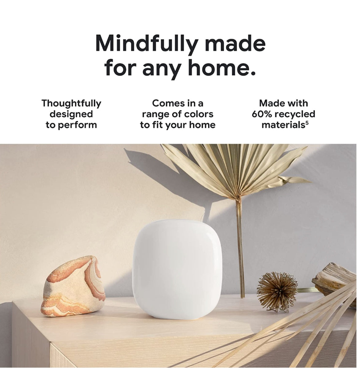 Google Nest Wi-Fi Pro 6e Mesh Router Snow 3pk (2022) product image 5