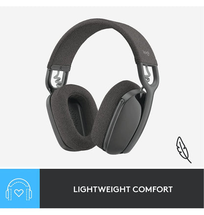 Logitech Zone Vibe 100 Wireless Headphones Graphite — ports and connectors