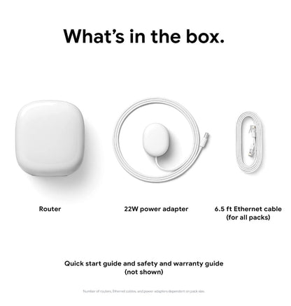 Google Nest Wi-Fi Pro 6e Mesh Router Snow 3pk (2022) product image 11